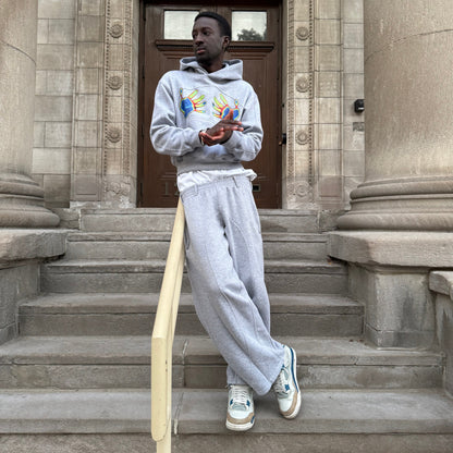 [SALE] PEACE OUT Sweat Pants (Gray) 25AW